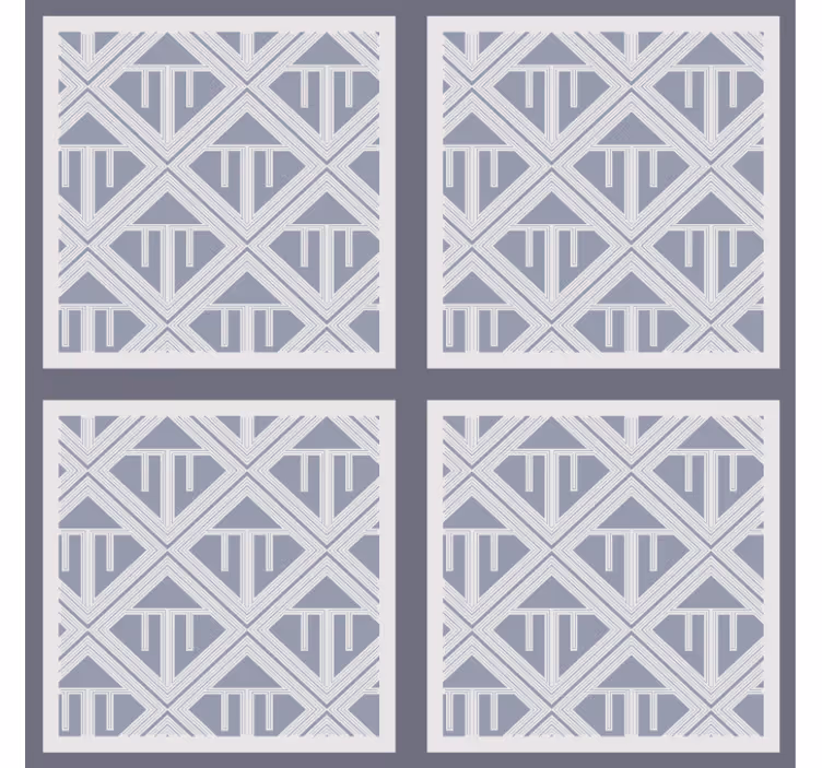 Tapeta do jadalni w geometryczny wzór - TenStickers