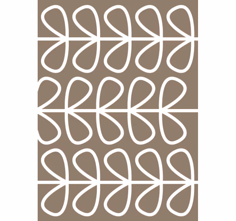 Tapeta geometryczna z wzorem pętli geometrycznej - TenStickers