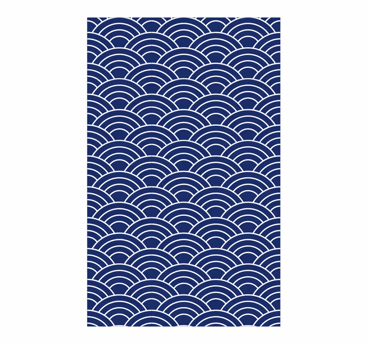 Tapeta geometryczna w faliste wzory - TenStickers