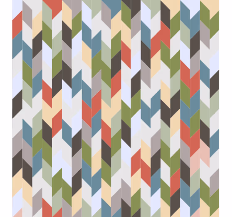 Tapeta geometryczna w spektrum wężyków - TenStickers