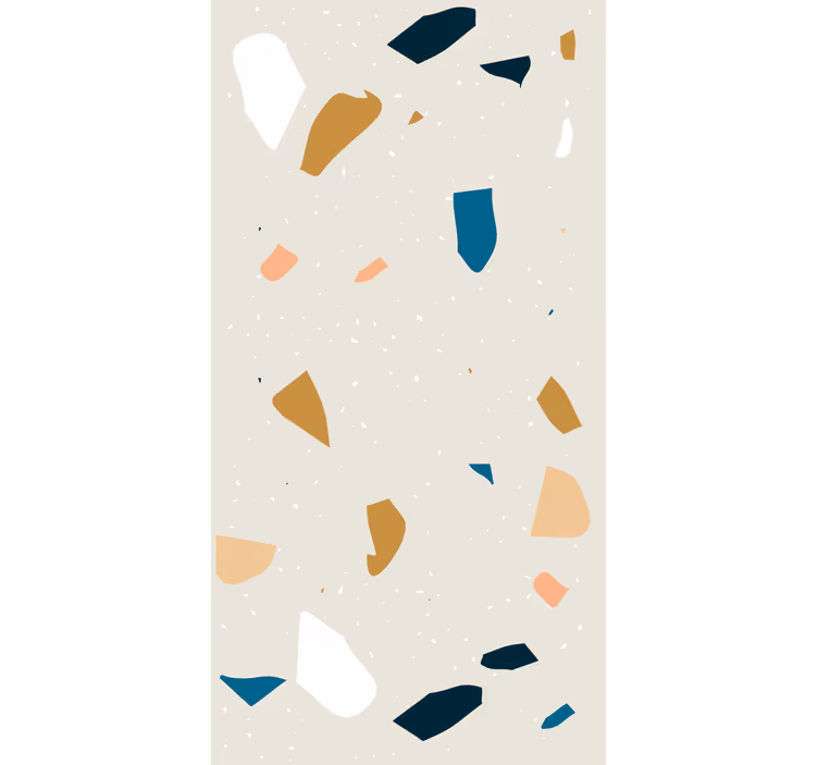 Tapeta geometryczna splash terrazzo - TenStickers