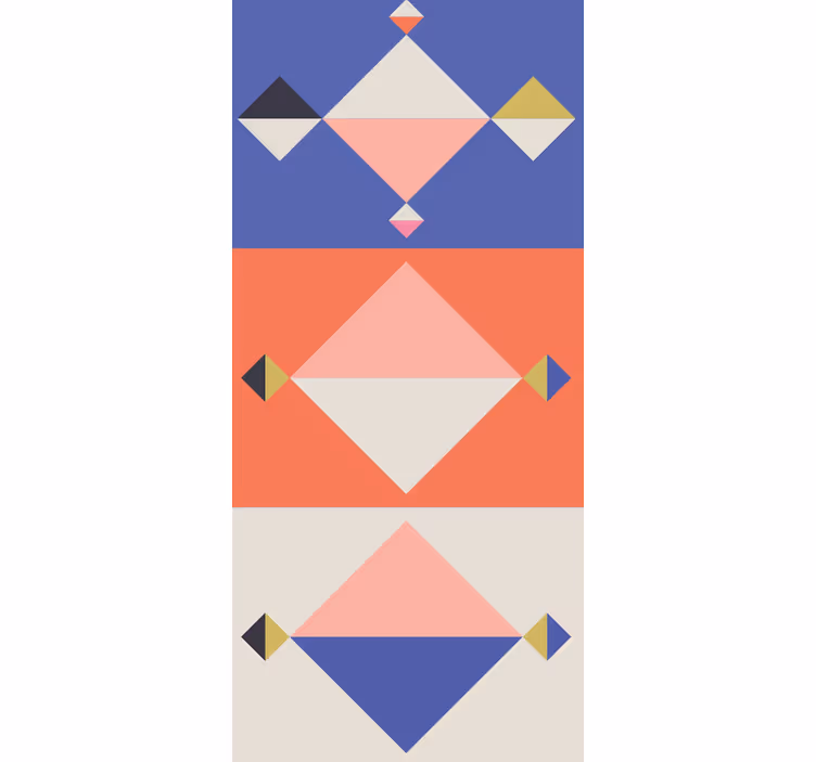 Tapeta geometryczna w abstrakcyjnych formach nowoczesnych - TenStickers