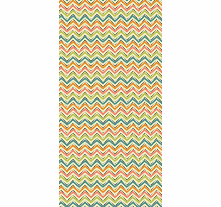 Tapeta geometryczna w motyw zygzaków chevron - TenStickers