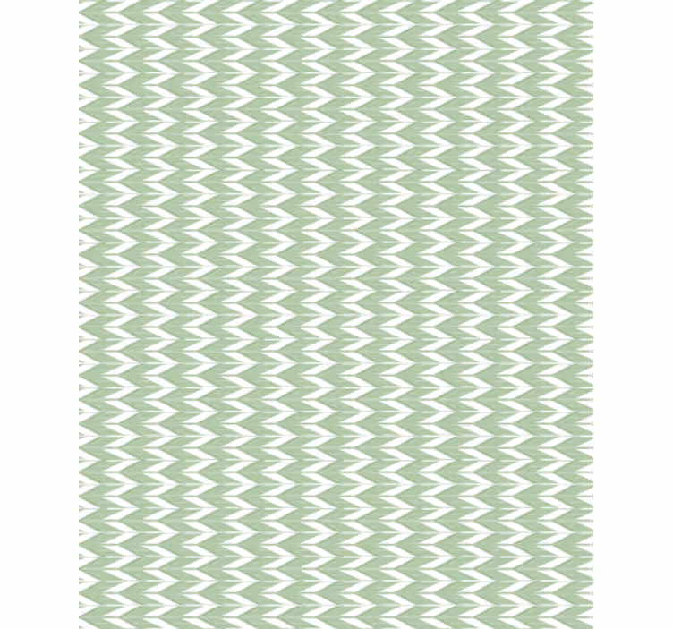 Tapeta geometryczna w zielony wzór chevron - TenStickers