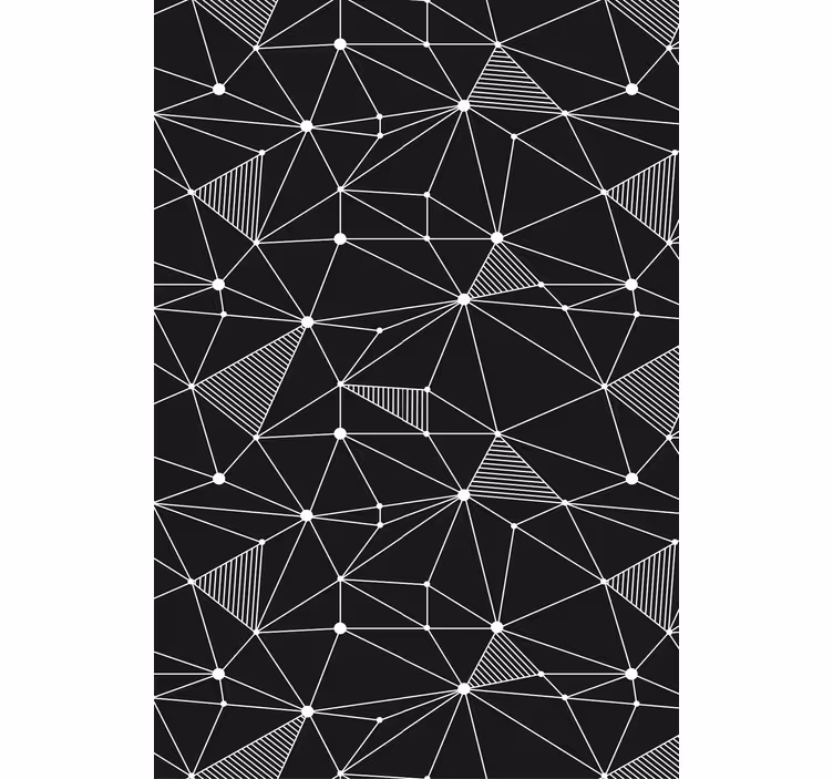 Tapeta geometryczna w odważne kształty - TenStickers