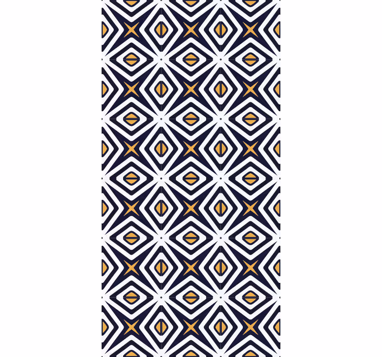 Tapeta geometryczna w wzór diamentowy - TenStickers
