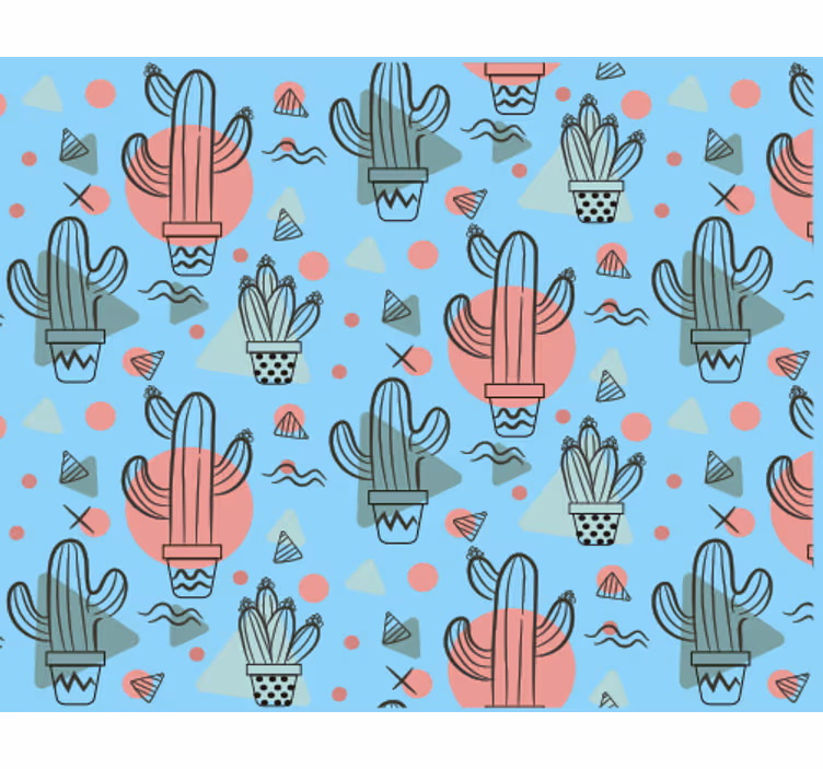 Tapeta natura w kaktusy - TenStickers