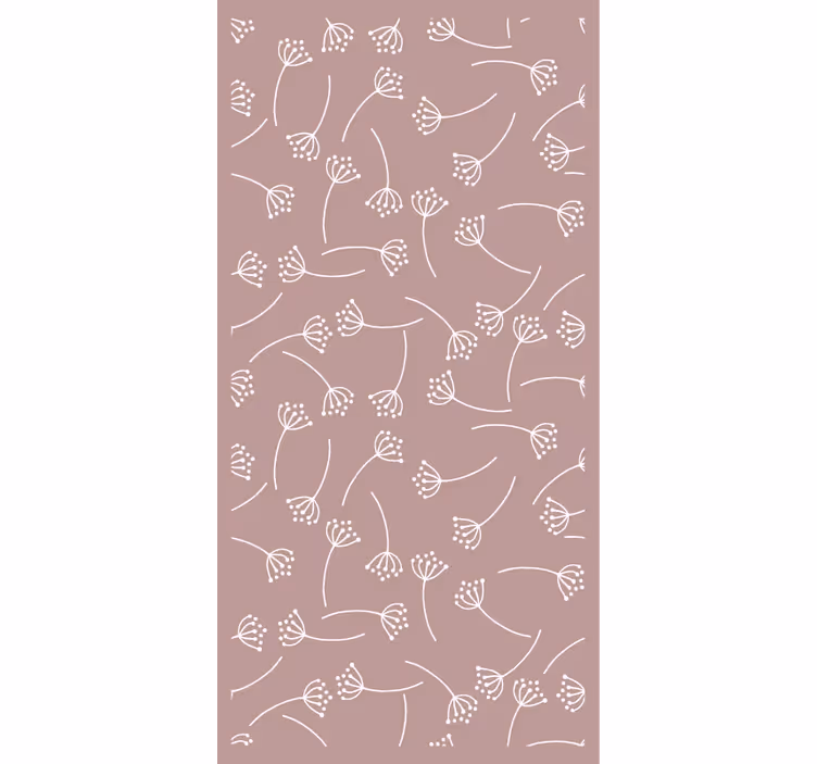Tapeta natura w delikatny kwiatowy wzór - TenStickers