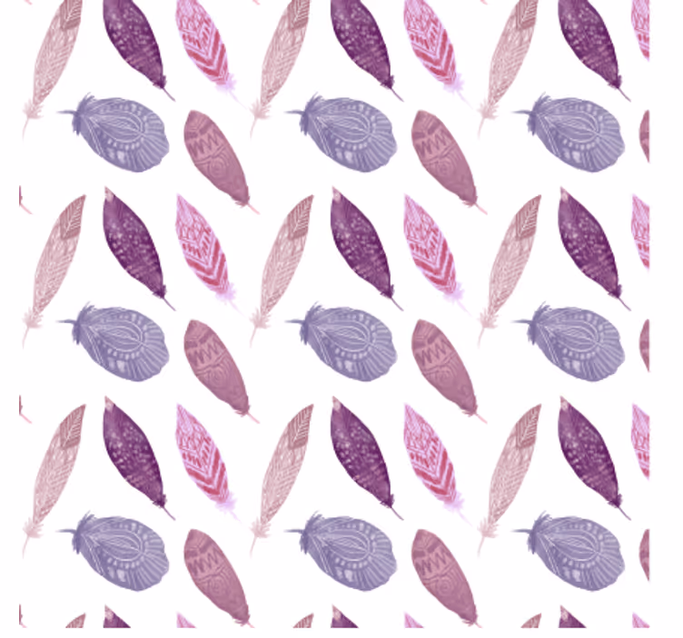 Tapeta natura w intensywne pióra - TenStickers