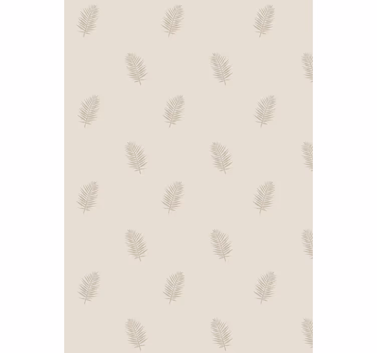 Tapeta natura z liściastym wzorem - TenStickers