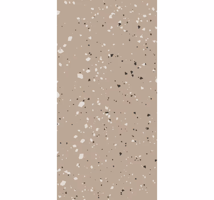 Tapeta marmur w neutralny wzór terrazzo - TenStickers