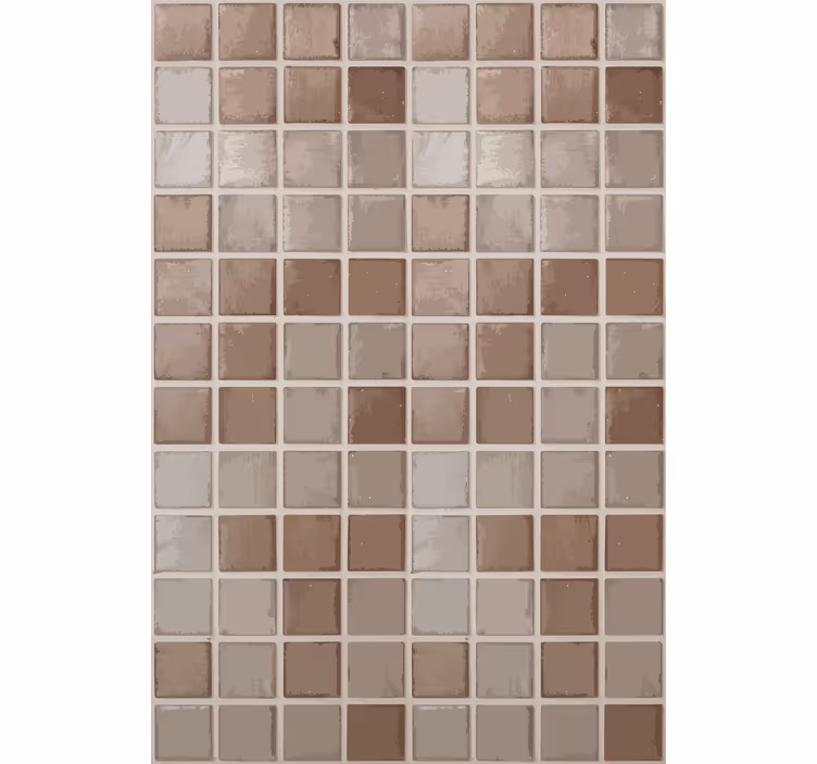 Tapeta kafelki w wzór ceramicznych kwadratów - TenStickers