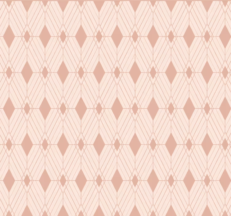 Tapeta kafelki w pastelowe diamenty w stylu art deco - TenStickers
