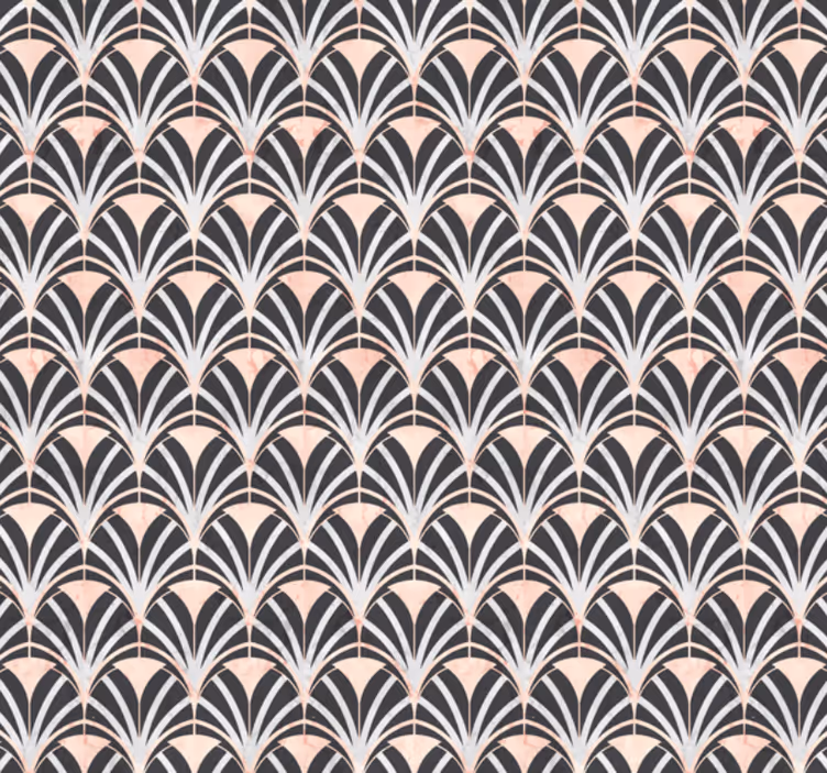 Tapeta kafelki w stylu art deco z efektem marmuru - TenStickers