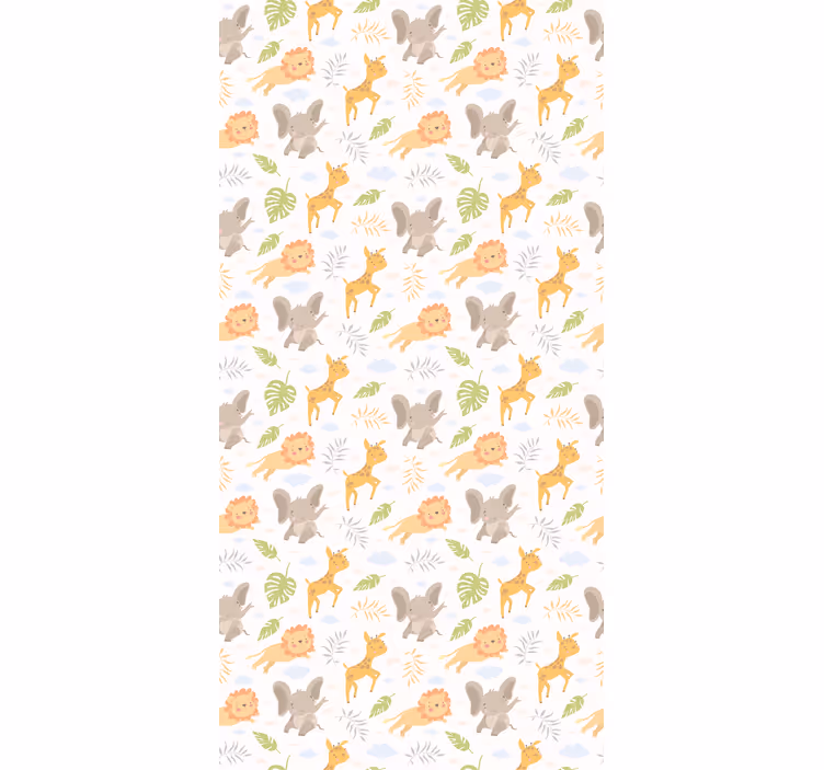 Tapeta dla dzieci w stylu nordyckiego safari - TenStickers