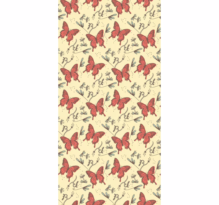 Tapeta motyle w stylu vintage - TenStickers