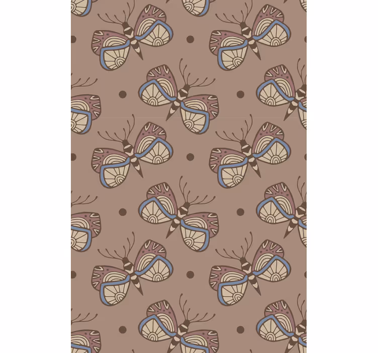 Tapeta motyle inspirujący vintage motyl - TenStickers