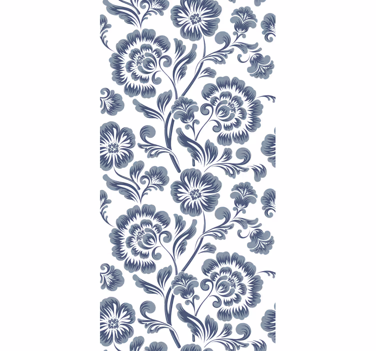 Tapeta do korytarza w eleganckie szare wzory - TenStickers