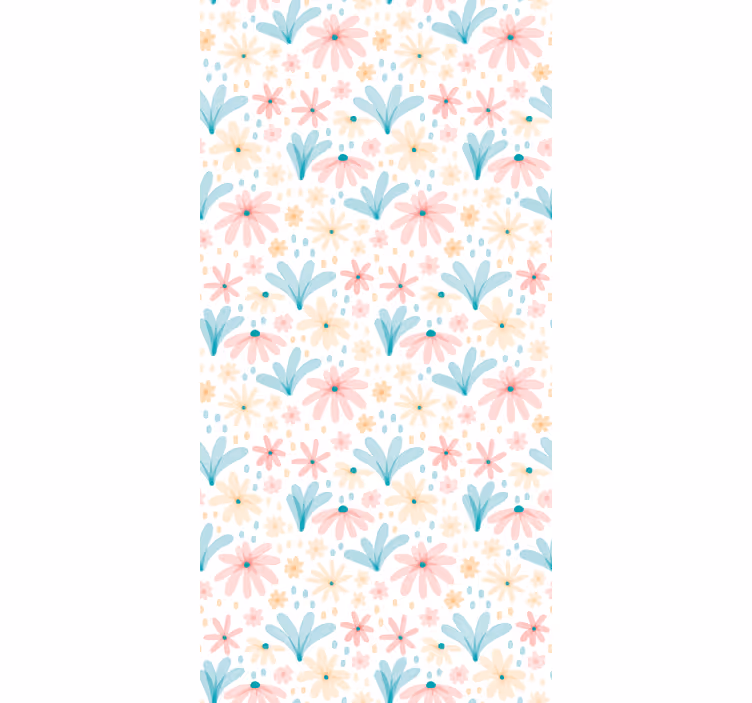 Tapeta do korytarza w kwiaty stokrotki - TenStickers