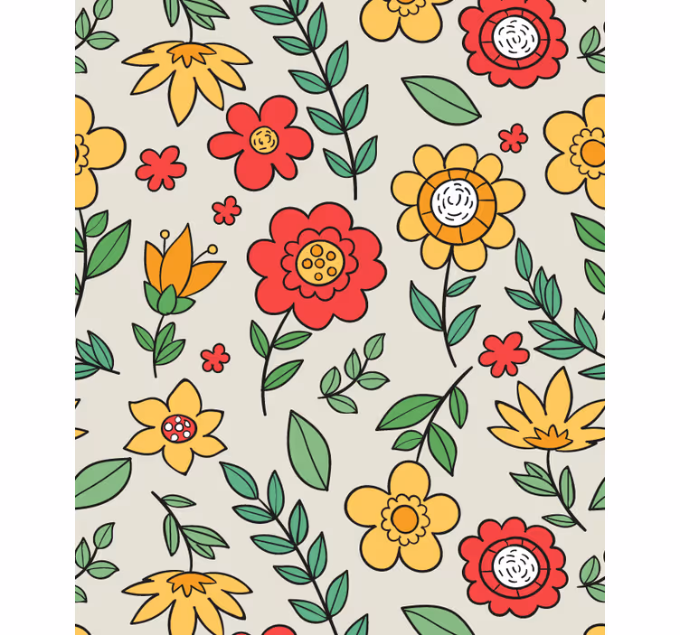 Tapeta do korytarza w żywych kolorach - TenStickers