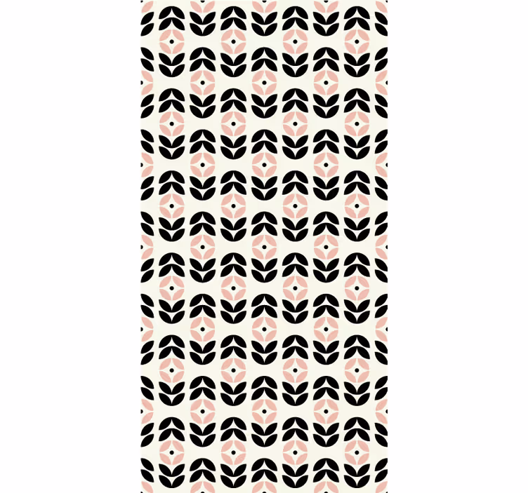 Tapeta do korytarza w beżową geometryczną powtarzalność - TenStickers