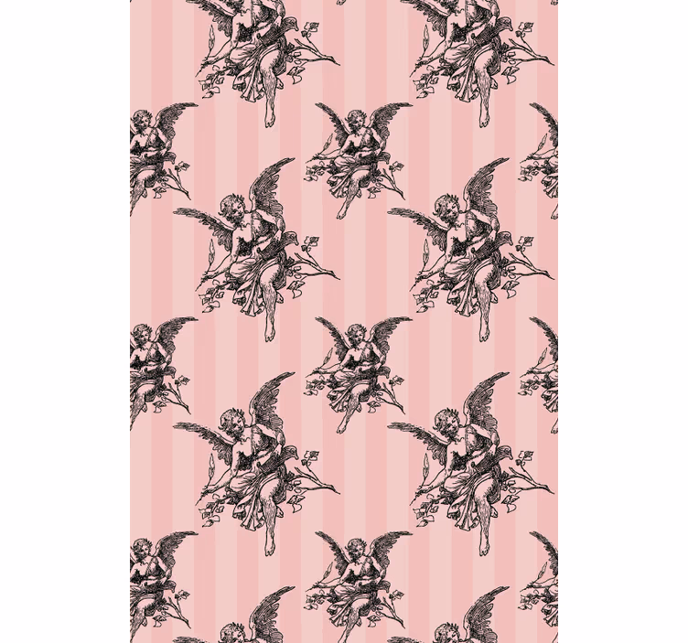 Tapeta klasyczna w wzór toile de jouy - TenStickers