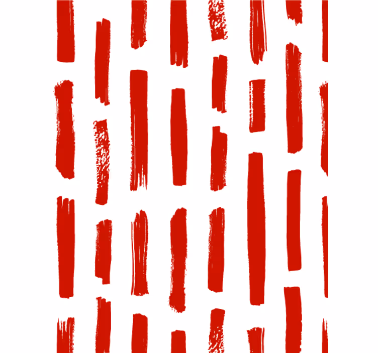 Tapeta do salonu w czerwono-białe paski - TenStickers