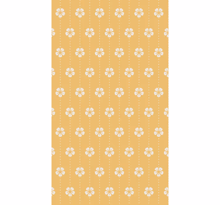 Tapeta do salonu w elegancki kwiatowy wzór - TenStickers