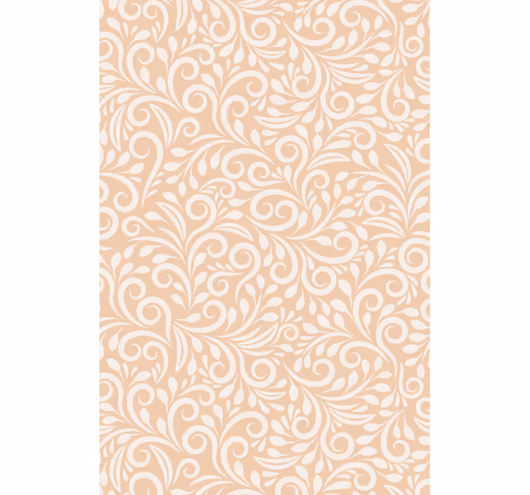 Tapeta do salonu elegancki element botaniczny - TenStickers