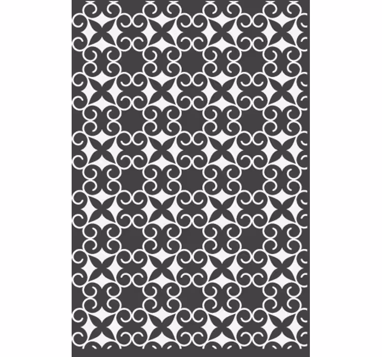 Tapeta do salonu w elegancki wzór - TenStickers