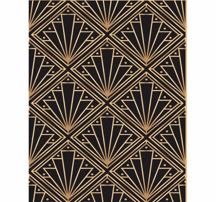 Tapeta do salonu w stylu art deco - TenStickers