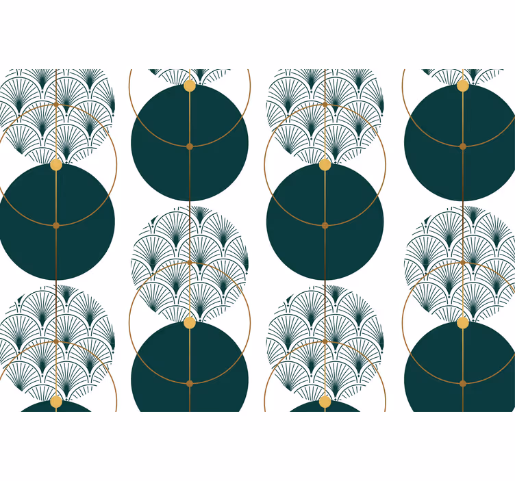 Tapeta geometryczna w stylu glamour - TenStickers