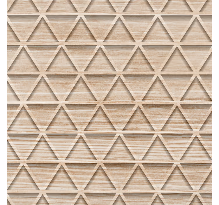 Tapeta geometryczna z uniesionymi trójkątami - TenStickers