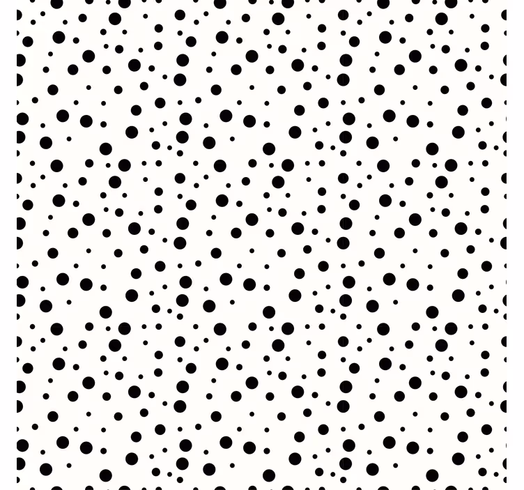 Tapeta geometryczna w monochromatyczny wzór kropkowy - TenStickers