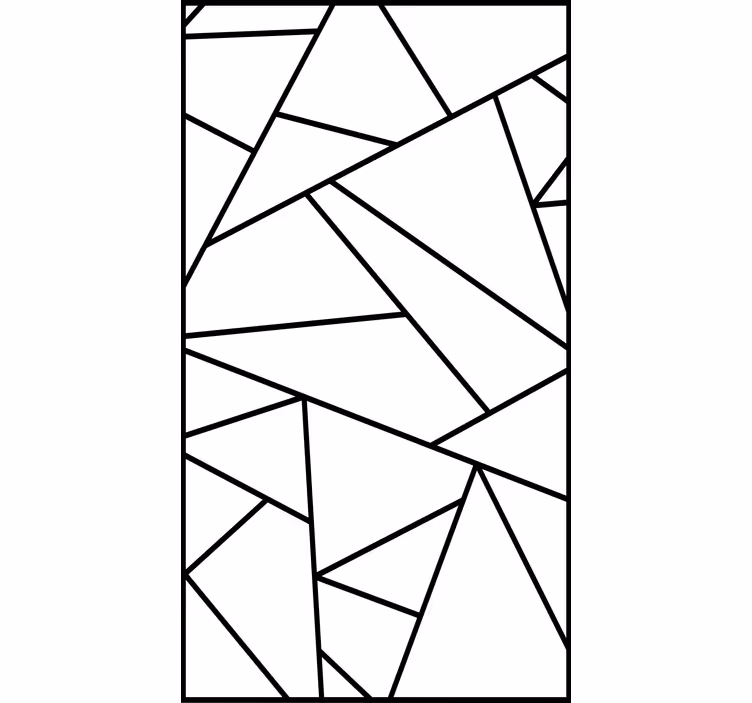 Tapeta nowoczesna czarne geometryczne linie minimalistyczne - TenStickers