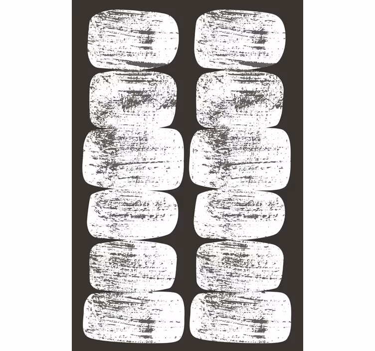 Tapeta nowoczesna w geometryczne kształty w stylu mid-century - TenStickers