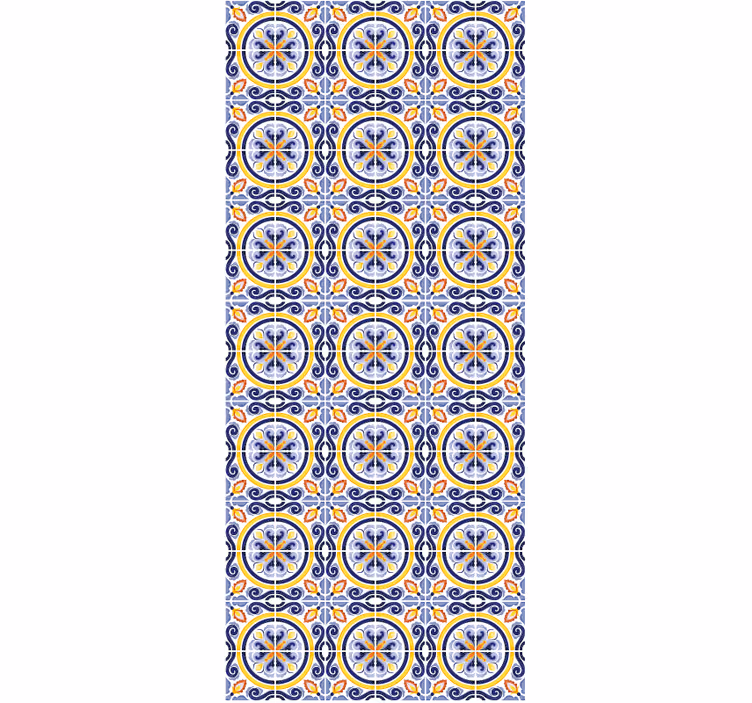 Tapeta do kuchni płytki letnie - TenStickers