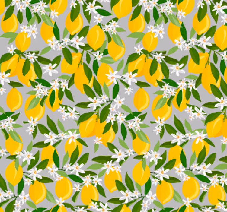 Tapeta do kuchni drzewo cytrynowe - TenStickers