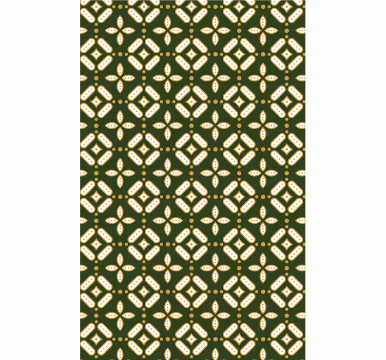 Tapeta do kuchni z geometrycznym ornamentem - TenStickers