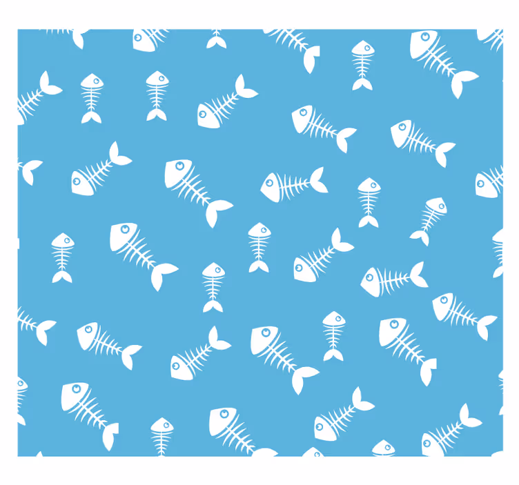 Tapeta do kuchni z ważonym szkieletem - TenStickers