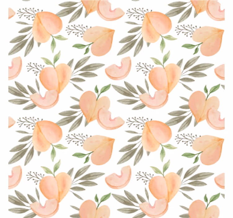 Tapeta do kuchni w brzoskwiniowe kwiaty - TenStickers