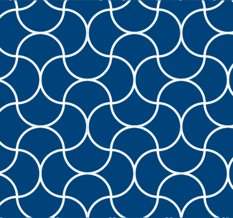 Tapeta do łazienki wzór geometrii falistej - TenStickers