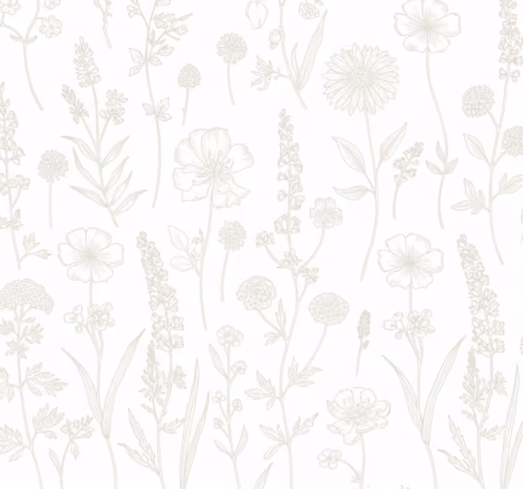 Tapeta do salonu szlak botanicznych szkiców - TenStickers