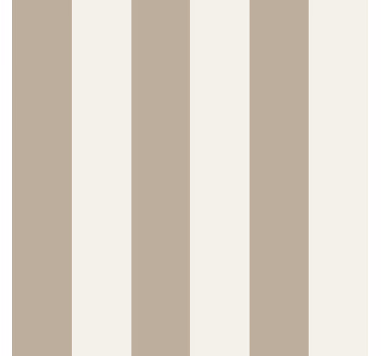Tapeta do sypialni w paski taupe - TenStickers