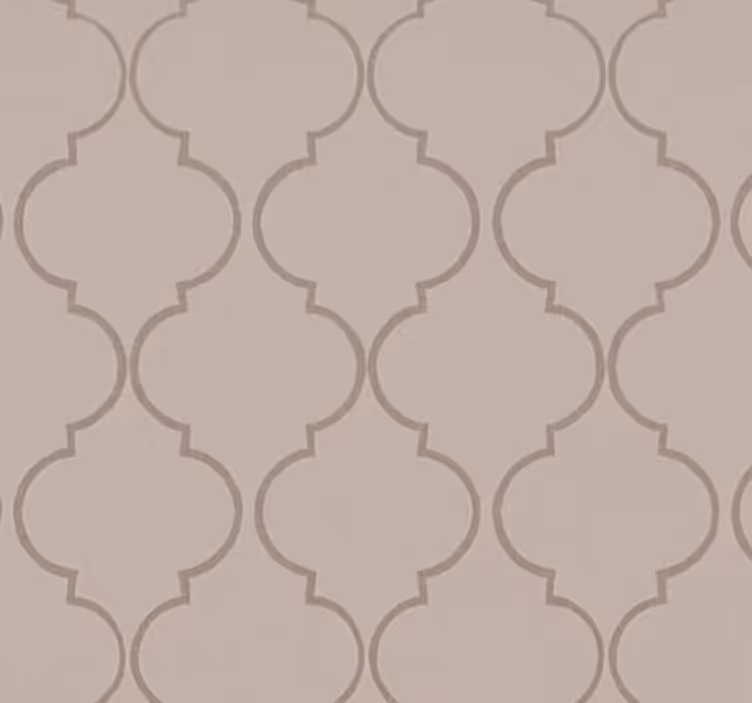 Tapeta do sypialni w kolorze taupe z efektem lnu - TenStickers