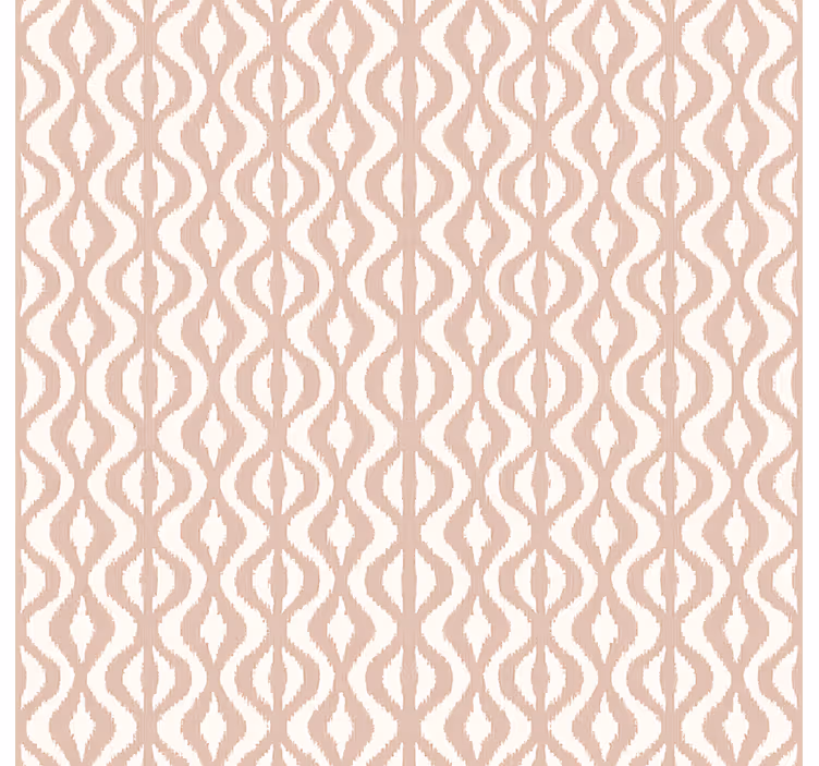 Tapeta do sypialni w geometryczny wzór w kolorze przybrudzonego - TenStickers