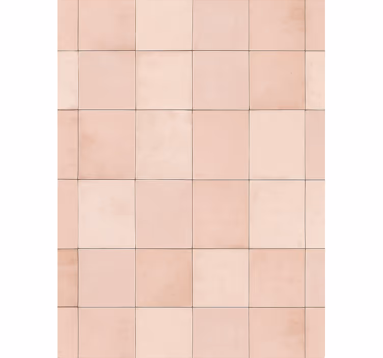 Tapeta do kuchni w różowy wzór płytek - TenStickers