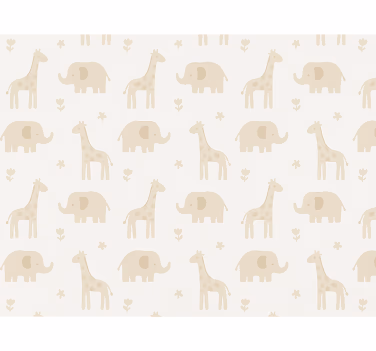 Tapeta dla dzieci w neutralny paski - TenStickers