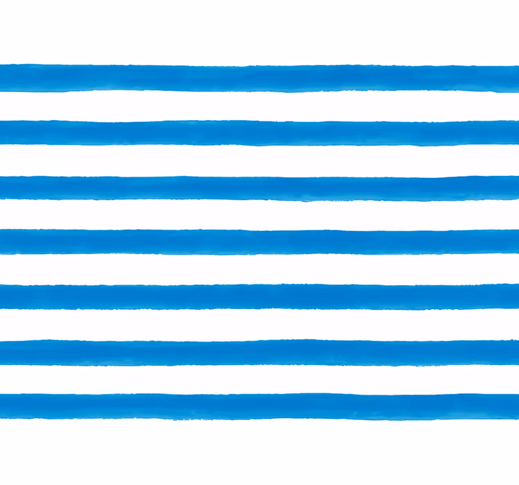 Tapeta poziomy wzór niebieskie paski akwarelowe - TenStickers