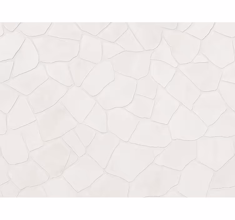 Tapeta do salonu z białym, przetartym kamieniem - TenStickers